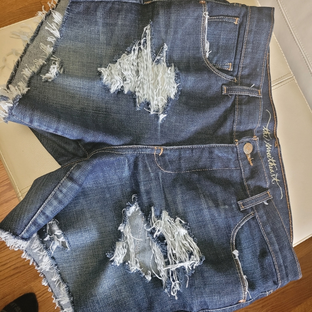 Distressed Jean Shorts